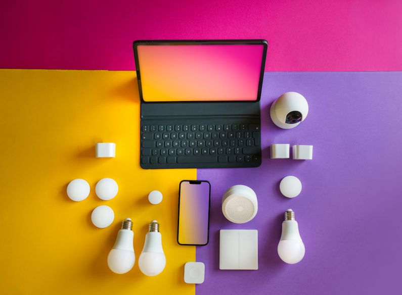 Eco Gadgets - a laptop computer sitting on top of a table